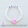 Personalized Howlite Butterfly Bracelet - Your choice of color!