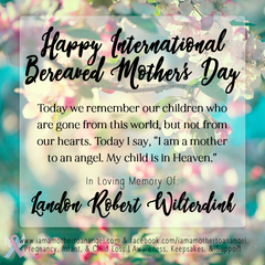 Digital Personalized Keepsake Graphic - International Bereaved Mother's Day 2018