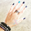PREORDER - Personalized Hand Stamped Stacking Rings, Your choice of color!
