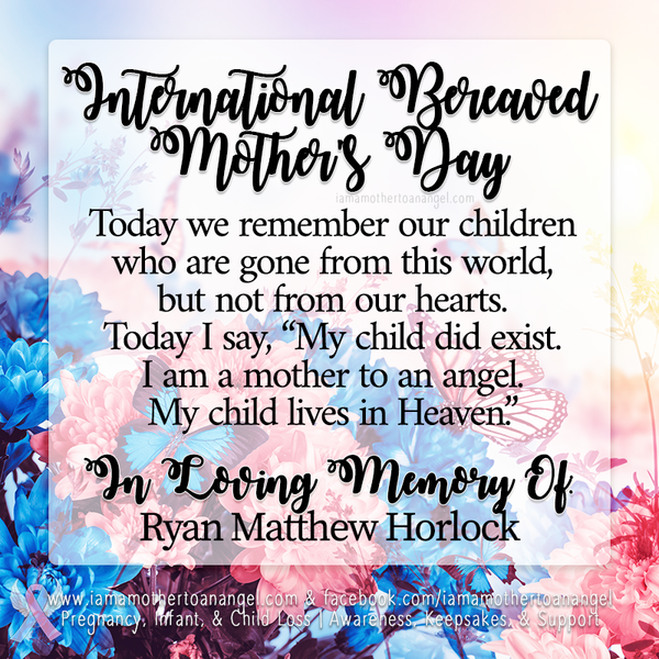 Digital Personalized Keepsake Graphic - 2023 International Bereaved Mother's Day
