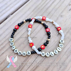My Forever Love - Personalized Bracelet (Your choice of black or white)