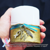 Gold Brushed Memorial Candle - Your choice of ribbon color