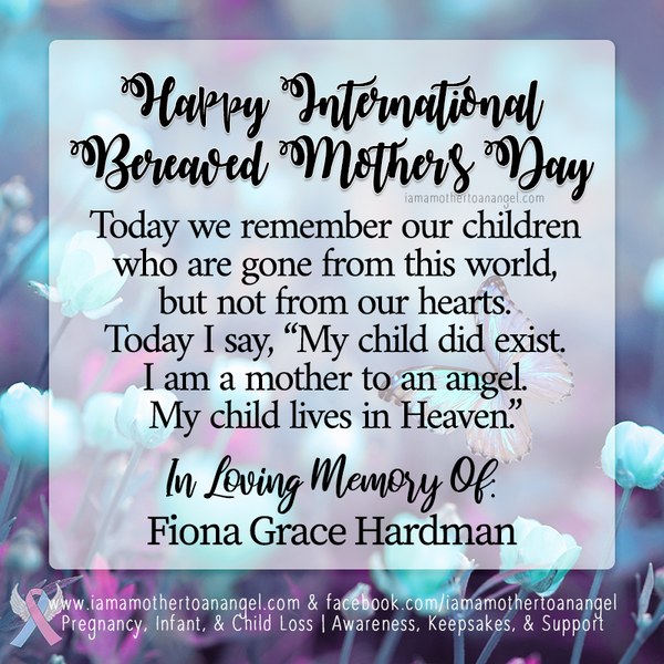 Digital Personalized Keepsake Graphic - 2021 International Bereaved Mother's Day