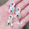 Pink & Blue Awareness Ribbon Pin