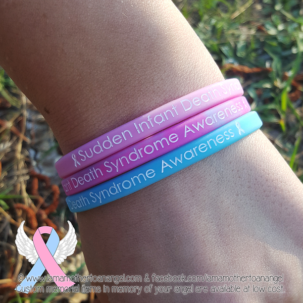 SIDS Sudden Infant Death Syndrome Awareness Wristband (Slim)