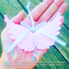 Large Angel Wings Ornament - Pink, Blue, or White