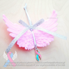 Large Angel Wings Ornament - Pink, Blue, or White