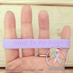 Wristband - Aunt To An Angel - Lavender