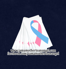 Pink & Blue Awareness Ribbon Vinyl Decal