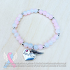 Baby Boy Or Baby Girl, Pink & Blue Marbled Glass, Memorial Bracelets