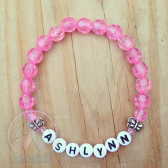 Sweet Little Butterflies Bracelet - Personalized - Pink