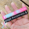 Miscarriage Awareness Wristband (Black or Pink/Blue Swirl)
