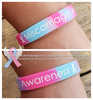 Miscarriage Awareness Wristband (Black or Pink/Blue Swirl)