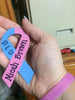 LARGE Pink & Blue Awareness Ribbon Magnet for Car/Fridge - Approx 8" Tall
