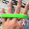 Wristband - I Am A Daddy To An Angel - Lime Green