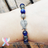 Catseye Crystal Bracelet w/ Angel Wings - YOUR CHOICE OF COLOR