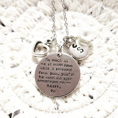 Handprint On My Heart Necklace - discounted due to quote error